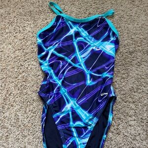 Speedo Kids One Piece - Blue and Purple